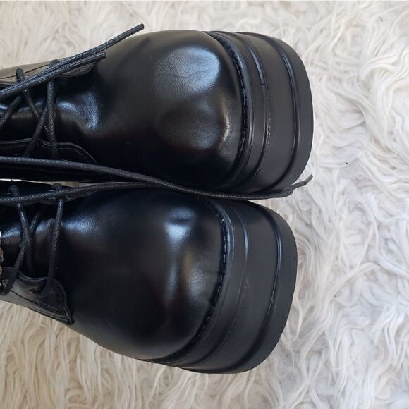 Gothic Black Punk Flatform 9 - Picture 7 of 9